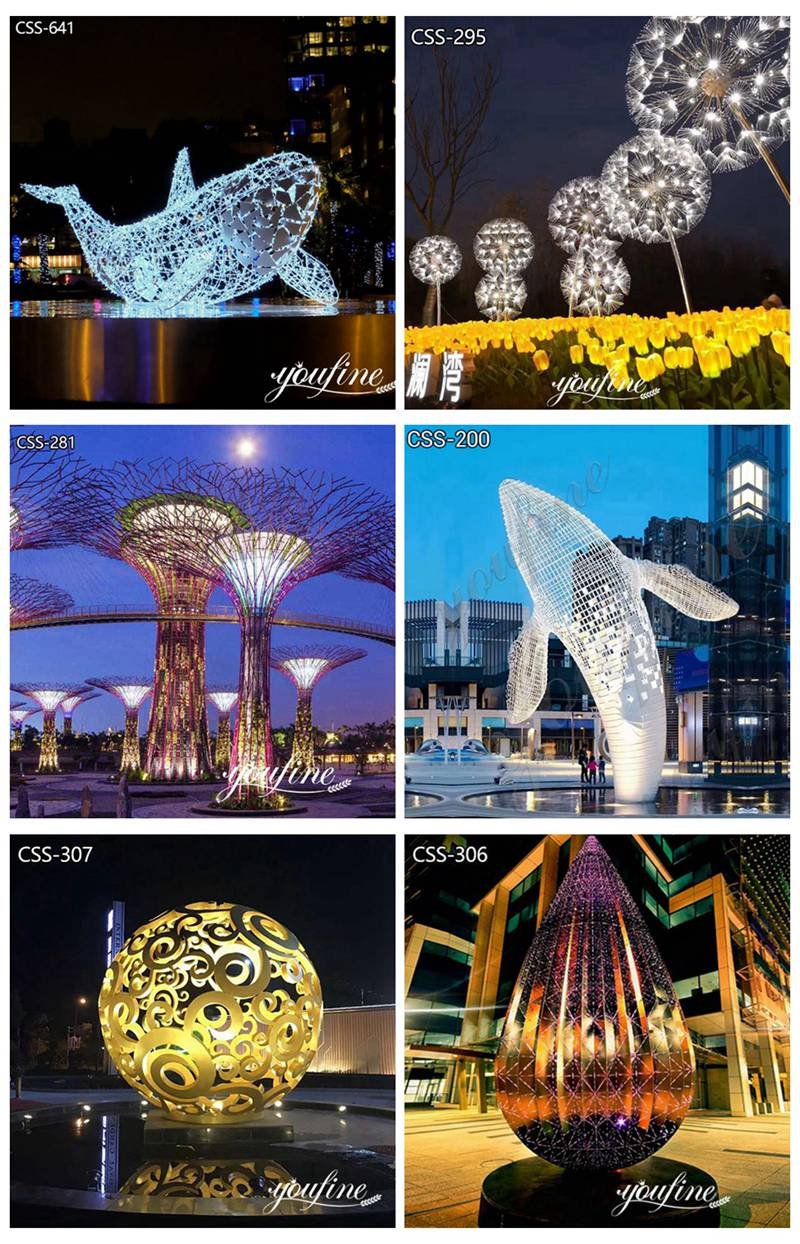 outdoor light sculpture