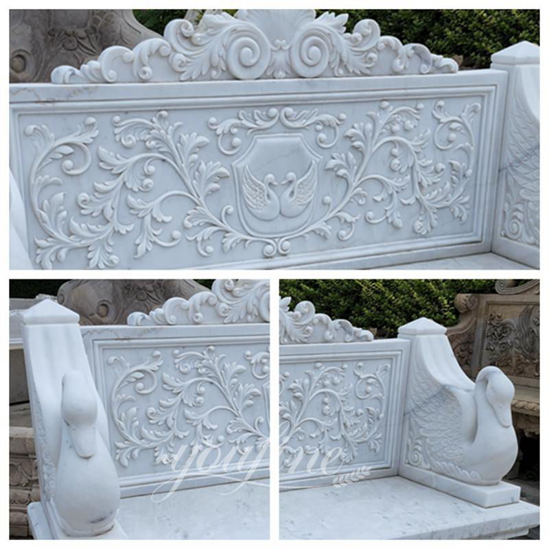 outdoor marble bench - YouFine Sculpture