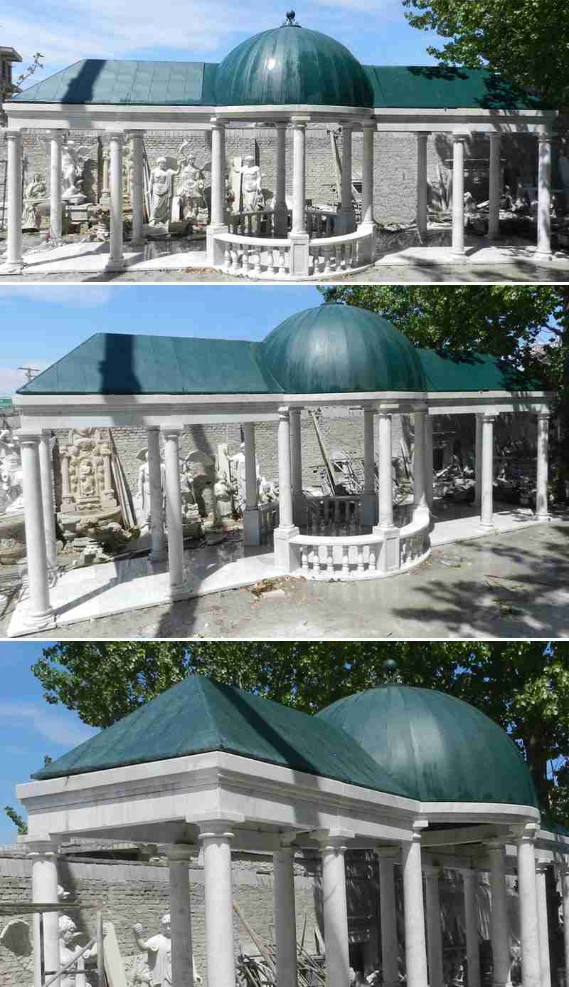 outdoor marble gazebo - YouFine Sculpture (2)