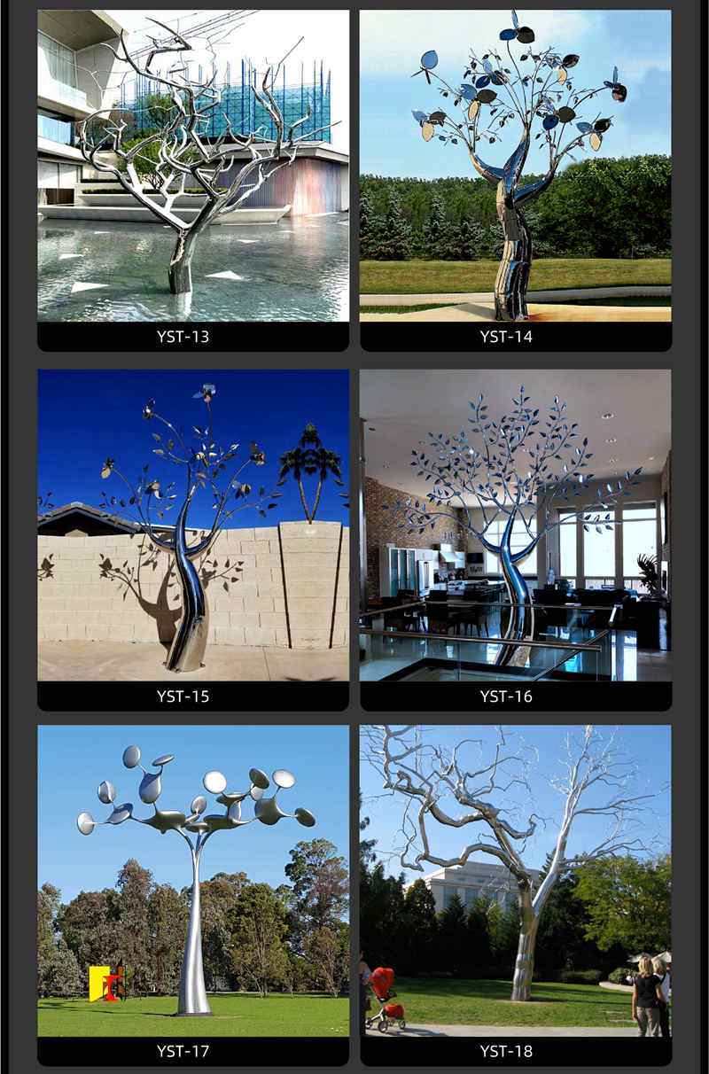 outdoor metal tree sculpture-YouFine Sculpture (2)