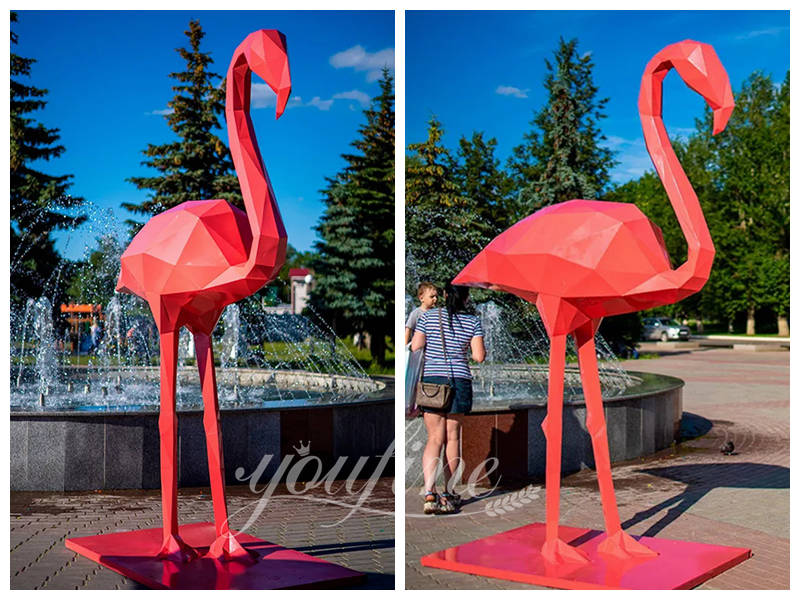 pink flamingo statue - YouFine Sculpture (2)