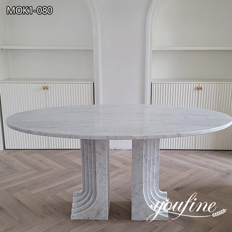  » Modern Round Carrara Marble Table New Design in 2022 MOK1-080 Featured Image