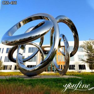  » Large Modern Abstract Metal Art Sculptures Triple Infinity CSS-456
