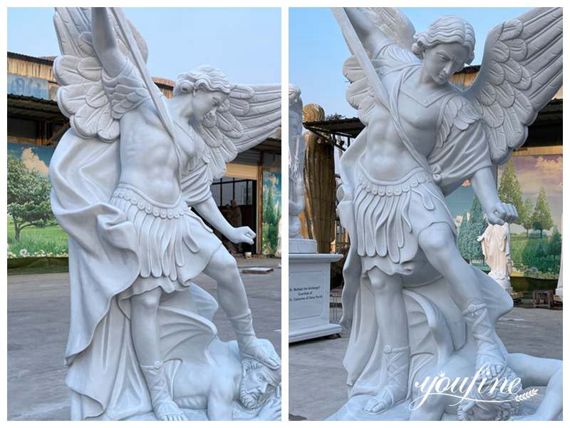 st michael marble statue - YouFine Sculpture