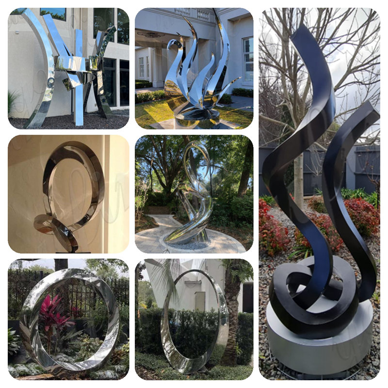 stainless steel abstract sculpture-YouFine Sculpture 