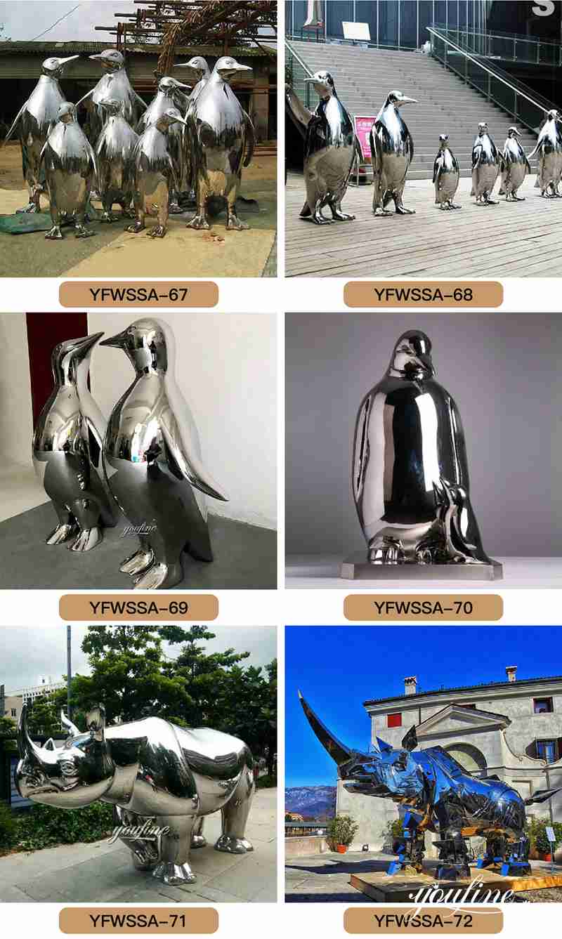 stainless steel animal sculpture - YouFine Sculpture (