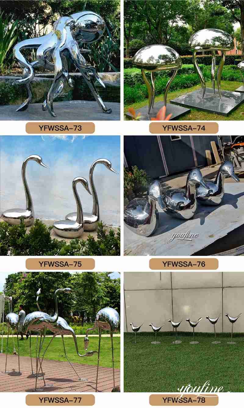 stainless steel animal sculpture - YouFine Sculpture (