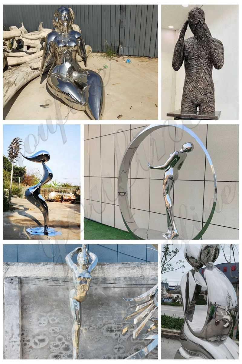 stainless steel figure sculpture for sale