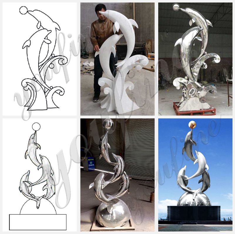 stainless steel garden sculpture -YouFine Sculpture