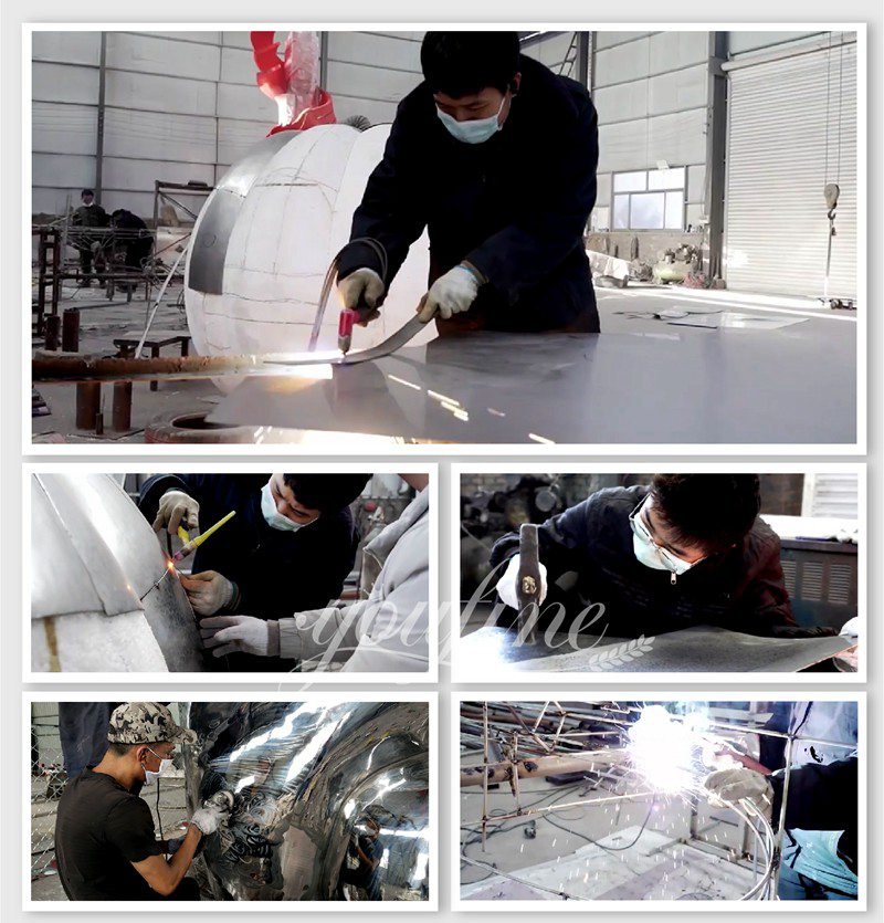 stainless steel outdoor sculpture forging process