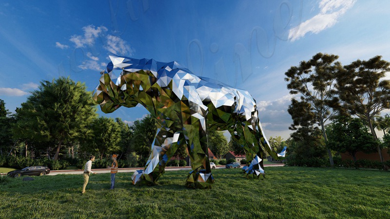 stainless steel tiger sculpture metal