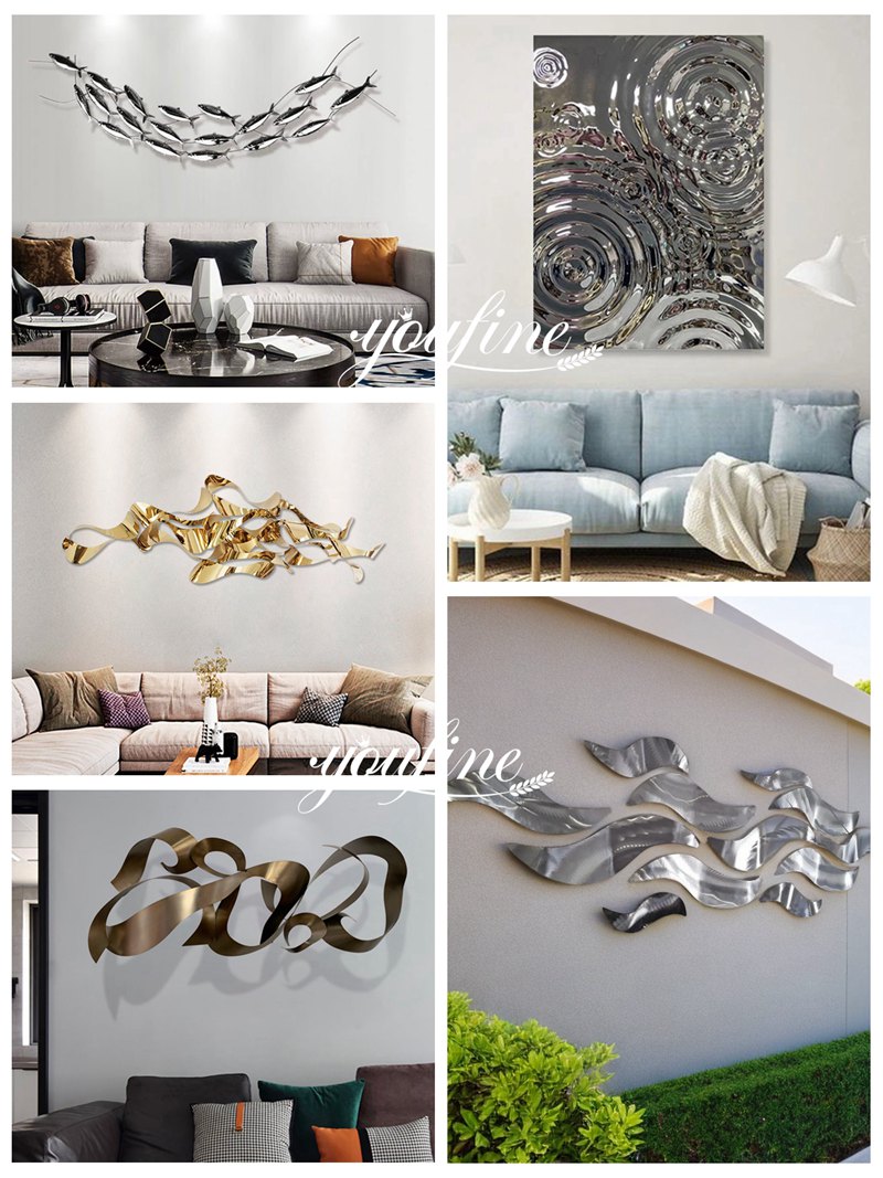 stainless steel wall arts