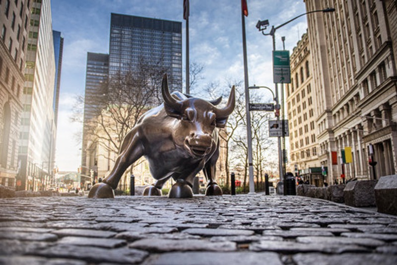 the Wall Street Bull Sculpture