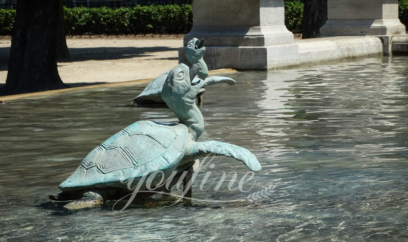 turtle water fountain - YouFine Sculpture
