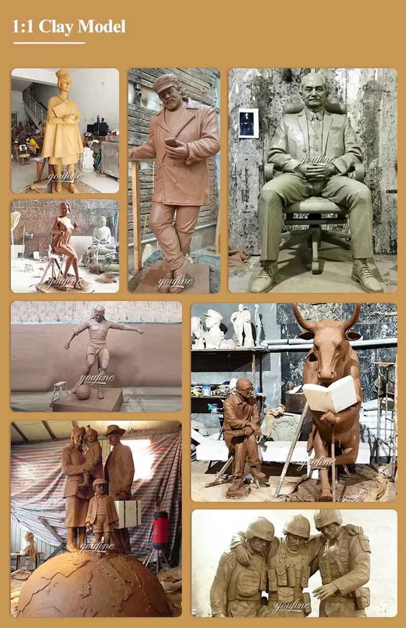 various clay models