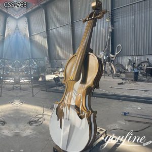  » Realistic Large Metal Violin Sculpture Art Design for Sale CSS-763