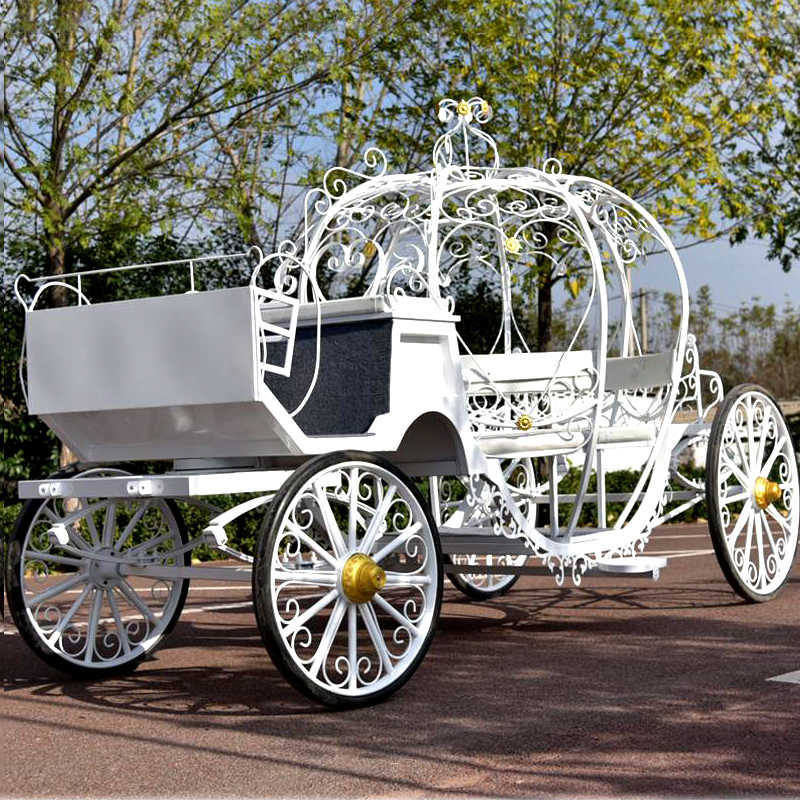 white Horse Carriage-YouFine Sculpture
