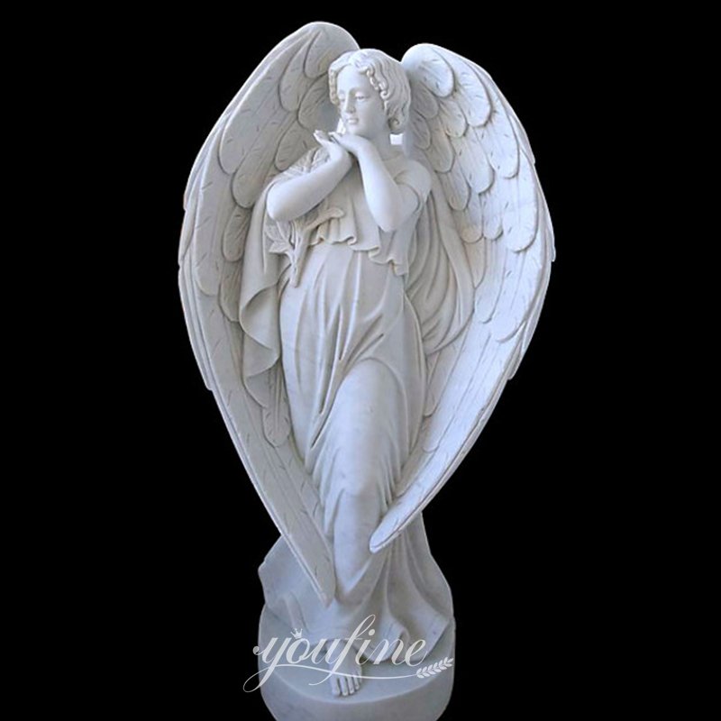 white marble angel - YouFine Sculpture