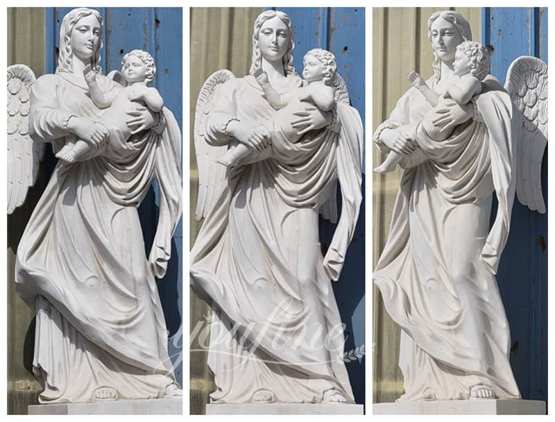 white marble angel statue - YouFine Sculpture