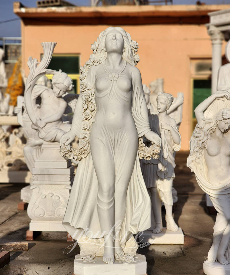 white marble female statue - YouFine Sculpture