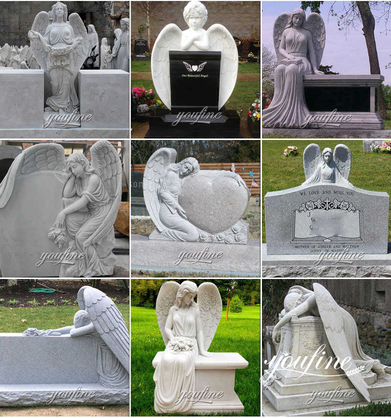 white marble tombstone -YouFine Sculpture