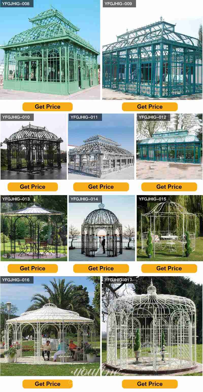 wrought iron gazebo - YouFine Sculpture