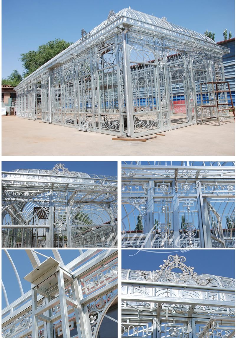 wrought iron greenhouse details completed by YouFine factory