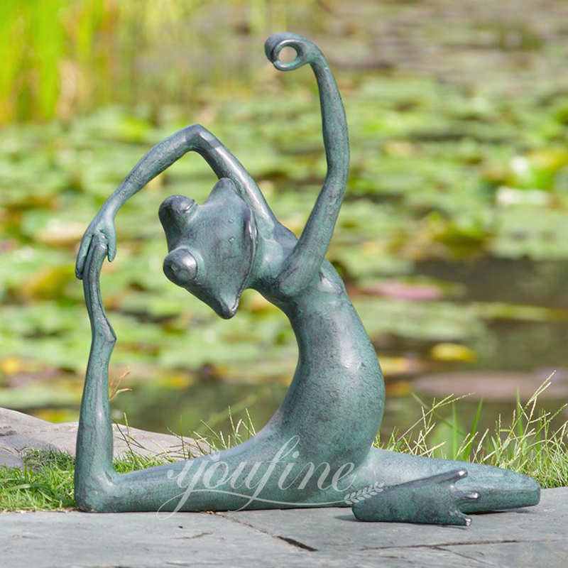 yoga frog sculpture - YouFine Sculpture (1)