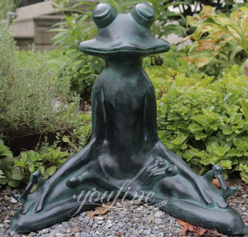yoga frog sculpture - YouFine Sculpture (2)