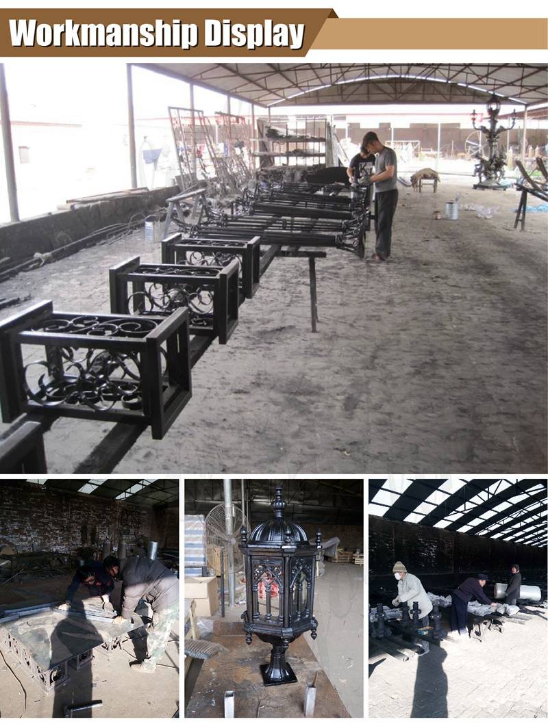 youfine cast iron lamp workmanship display