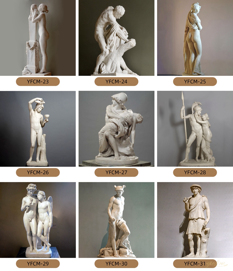 youfine classic marble statue replica for sale