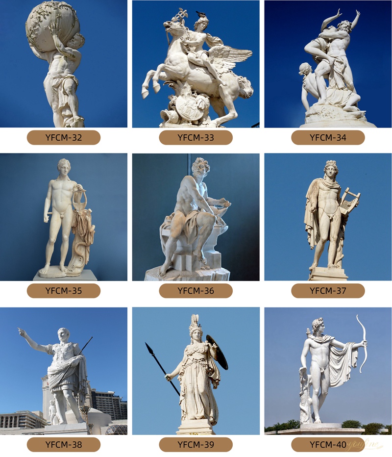 youfine classic marble statue replica for sale