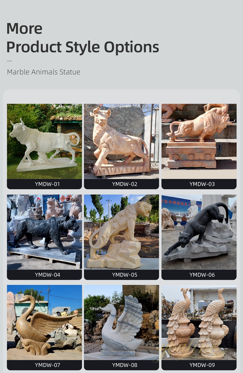 youfine marble animal sculpture for sale
